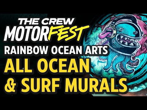 All Ocean & Surf Mural Collectibles (Rainbow Ocean Art) - The Crew Motorfest