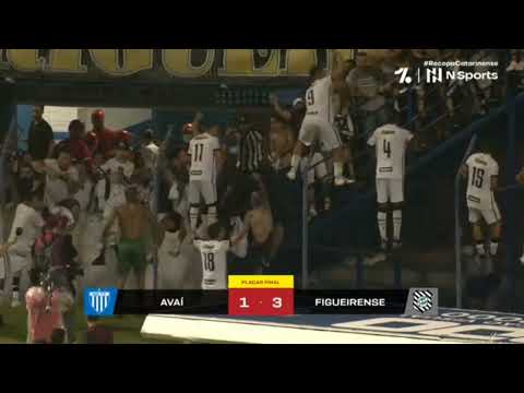 Figueirense campeão da recopa Catarinense sobre o Avaí - minutos finais 🏆💚🖤