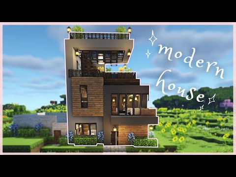 goddessofcrows - Minecraft | How to Build a Modern House 🏠 | Modern House Tutorial