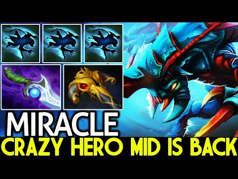 MIRACLE [Weaver] Crazy Hero Mid is Back Bullying Pub Game 7.24 Dota 2