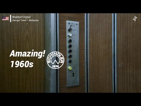 AMAZING Vintage Schindler Elevator - George Town, MY