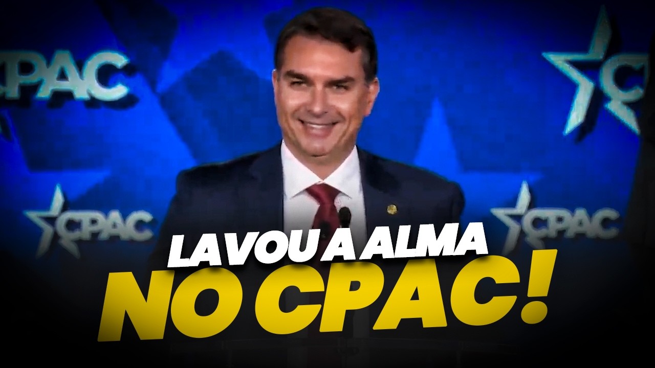 Flávio Bolsonaro discursa no CPAC dos EUA e orgulha o Brasil