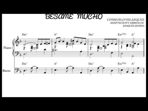 Besame mucho - Minus one - Play along para piano/bajo/piano/bass