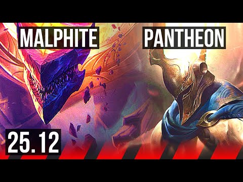 MALPHITE vs PANTHEON (TOP) | EUW Master | 25.12