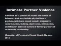 Intimate Partner Violence