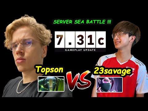 Talon 23savage vs Topson - INSANE SKILL PLAY PRO PUB Battle At Server SEA Dota 2 pro Gameplay 7.31c