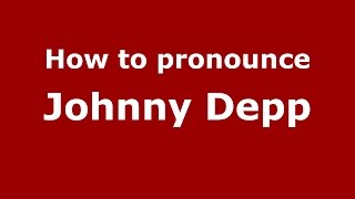 How to pronounce Johnny Depp