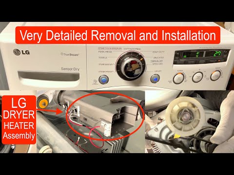 How to Replace LG Dryer Heater Assembly Detailed Instructions Step by Step LG Dryer Repair DLEX2650W