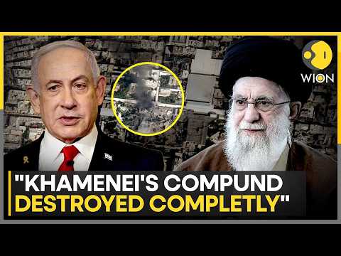 Israel Attacks Iran:Satellite Images Reveal Damage at Khamenei’s Compound | WION BREAKING