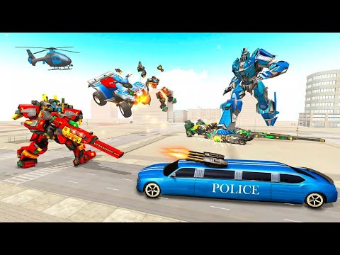 Police Robot Car Transporter - Police Car Game - Android Gameplay Walkthrough