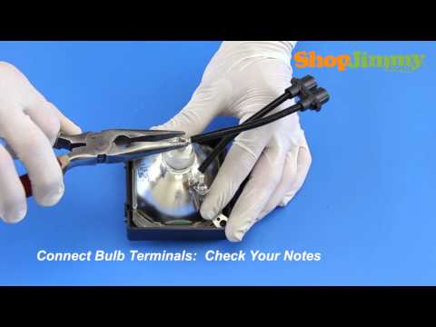 Sony XL-2200 DLP TV Lamp Bulb Replacement - Easy TV Repair How to Install Bulb Into Lamp Housing