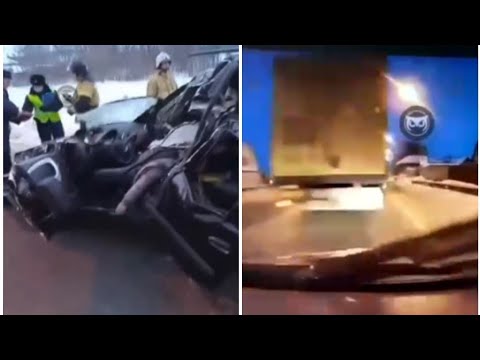 Смертельное Дтп в Пензенской области 02.01.2021 машина Лада Ларгус врезалась в фуру. Погиб водитель.
