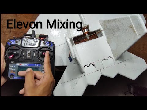 Fly Sky i6 Elevon Mixing for f-22 Jet and Flying Wing
