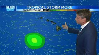 Sunday Weather Forecast | Tropical Storm Moke expected to bring strong winds and high surf