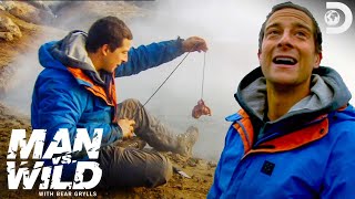 Download lagu Bear Grylls Cooks Sheep Meat in an Icelandic Hot Spring | Man vs. Wild mp3