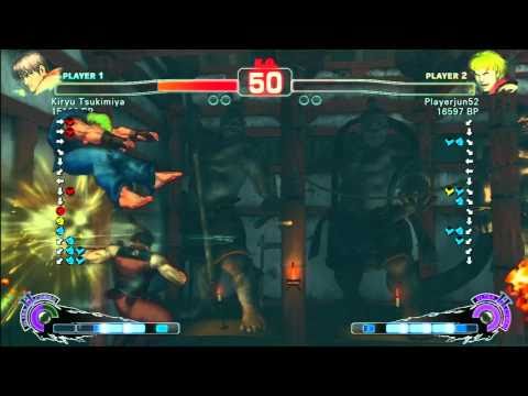 SSF4 Rank Match  Kiryu Tsukimiya (GY)  vs  Playerjun52 (KE)