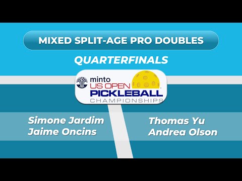 2025 US Open Pickleball Split-Age Pro Mixed Doubles Quarterfinals