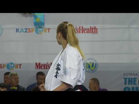 【新極真会】Quarterfinal2 Woman Lightheavyweight Ioanna vs Gabija The 6th World Championship 2017