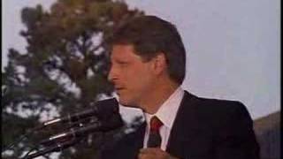 Al Gore speech on the 1992 election campaign trail