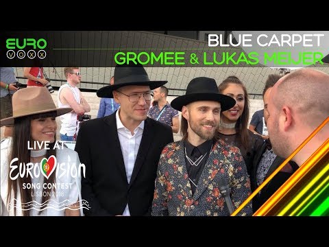 GROMEE and Lukas Meijer (Eurovision 2018 Blue Carpet interview) | Poland Eurovision 2018