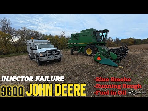 🚜 John Deere 9600 Combine Injector Diagnosis & Repair & Fuel Temperature Sensor Code 37E 💨