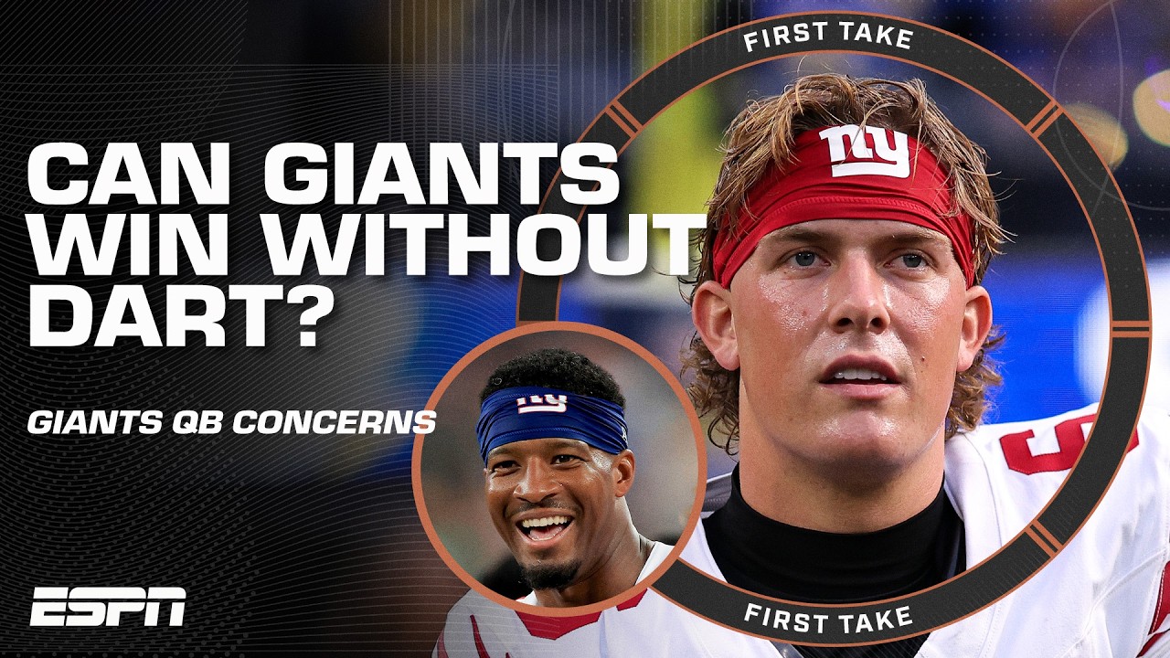Can the Giants stay on track WITHOUT Jaxson Dart?! 😬 Chris Canty says ‘HELL NO’ | First Take
