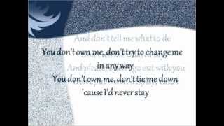 Lesley Gore - You Don&#39;t Own Me (lyrics)