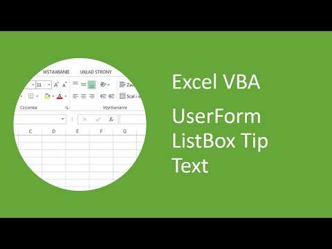 Excel VBA UserForm Listbox Tip Text (ControlTipText)