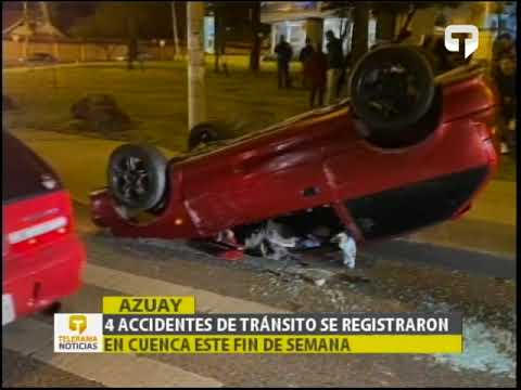 4 accidentes de tránsito se registraron en Cuenca este fin de semana