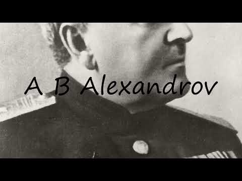 How to pronounce A B Alexandrov in English?