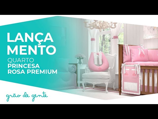 Quarto de Bebê Princesa Rosa Premium - Grão de Gente
