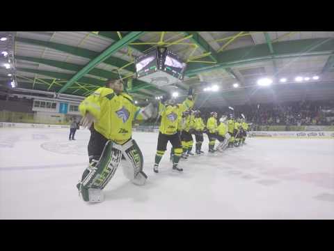 Oslavy postupu MsHK Žilina do semifinále hokejovej extraligy 2016/2017