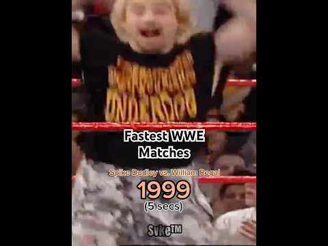 Fastest one on one WWE Matches