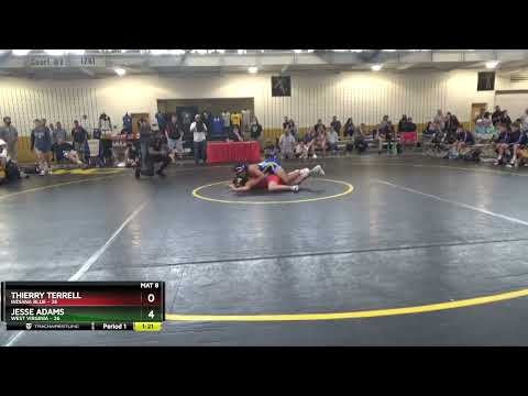165 Lbs Round 3 (8 Team) - Thierry Terrell, Indiana Blue Vs Jesse Adams, West Virginia 9399