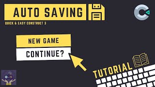 Download the video "Construct 3 Tutorial - Auto Saving with continue menu"