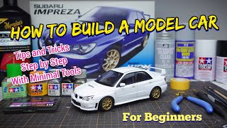 How To Build A Perfect Model Car. For Beginners, Step by Step Guides. 1/24 Scale Plastic Model Kit.