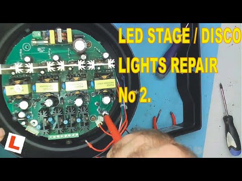 Learn Electronics Repair 16 LED Disco Lights 1