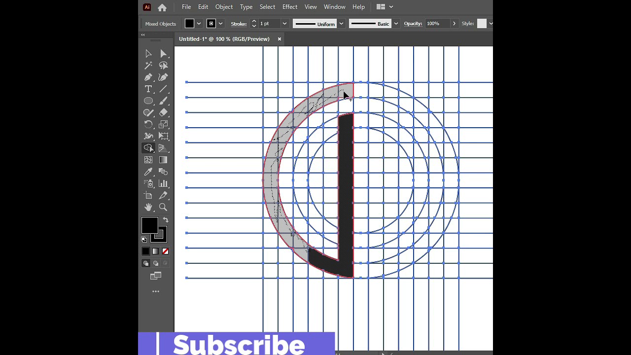 Circle Grid Logo - Logo Design - Monogram Logo - Short Illustrator Tutorial