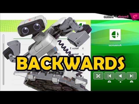 R.O.B. Voices BACKWARDS - Super Smash Bros Ultimate