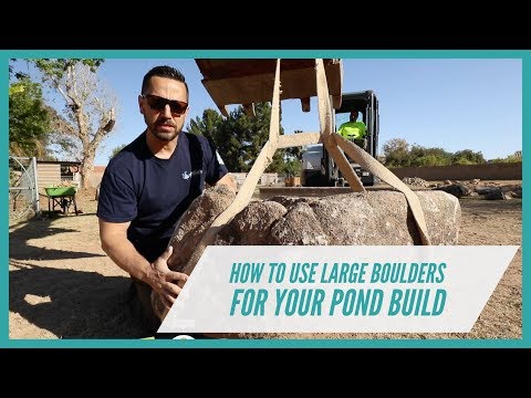 How To Move Large Boulders Into Your Pond Build - YAWA 003