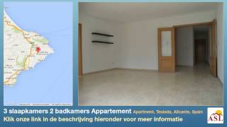 preview picture of video '3 slaapkamers 2 badkamers Appartement te Koop in Apartment, Teulada, Alicante, Spain'