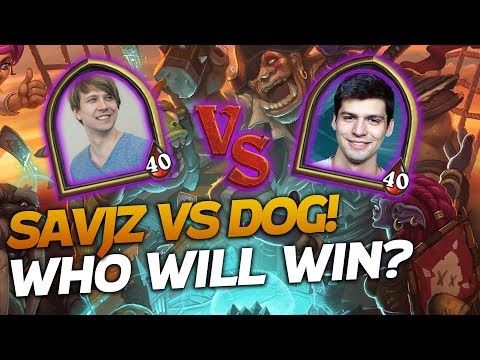 SAVJZ VS. DOG! TIRION VS DERYL! WHO WILL WIN? | Hearthstone Battlegrounds | Savjz
