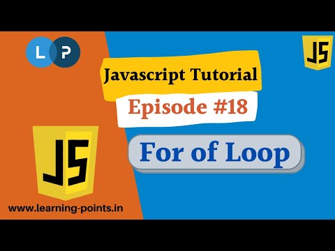 For Of Loop 18 Javascript Tutorial For Beginners Javascript Tutorial Learning Points