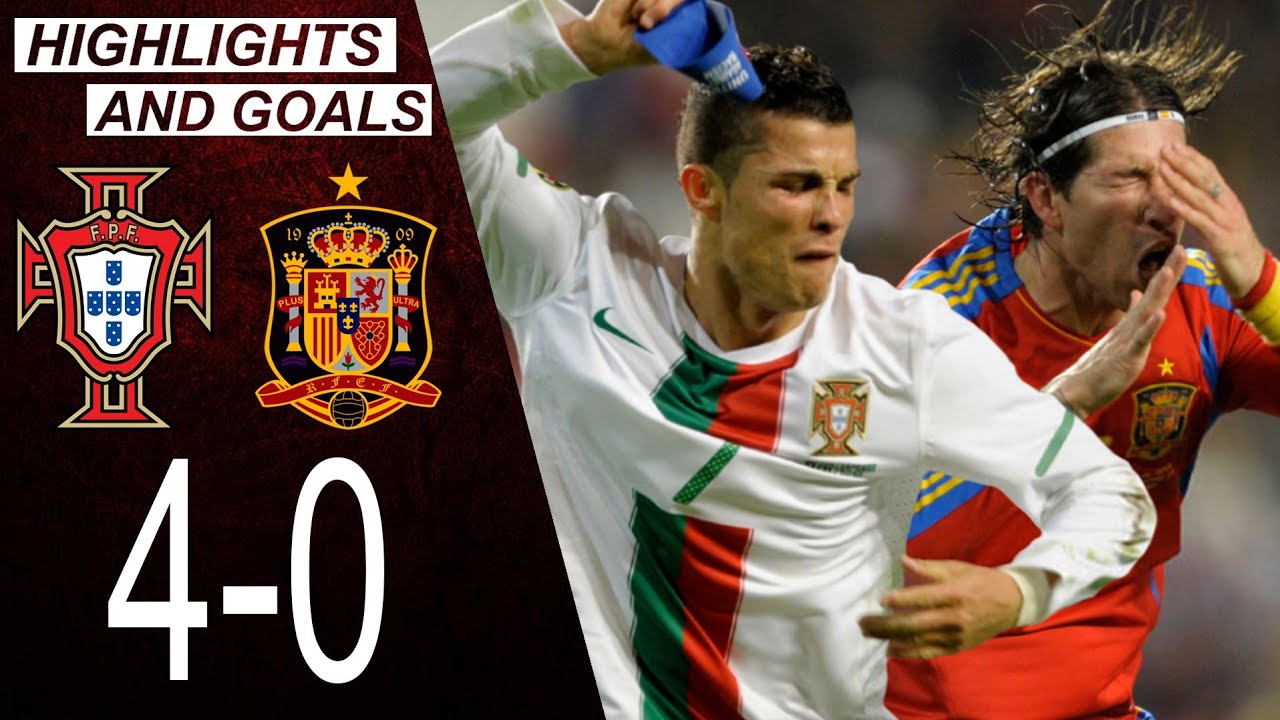 Portugal vs Spain 4-0 | Highlights & Goals | Classic Match 2010 | Cristiano Ronaldo vs Iniesta Xavi