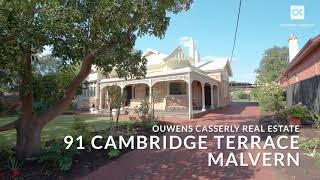 Video overview for 91 Cambridge Terrace, Malvern SA 5061