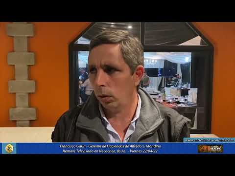22-04-22 - Francisco Garín - Gerente de Haciendas de Alfredo S. Mondino .  Remate Televisado