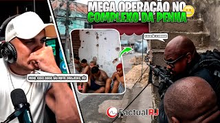 HUDSON AMORIM REAGINDO Mega operação no complexo da Penha na Zona Nortedo R.J. intenso tiroteio.