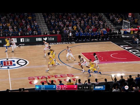 NBA LIVE 19 WARRIORS vs LA CLIPPERS FULL GAME - PS4 PRO - HD