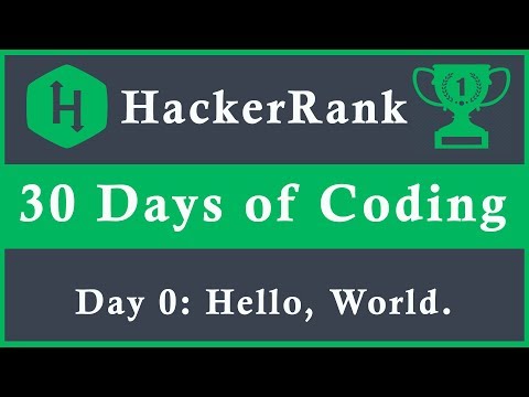 Java Hackerrank Series Hello World
