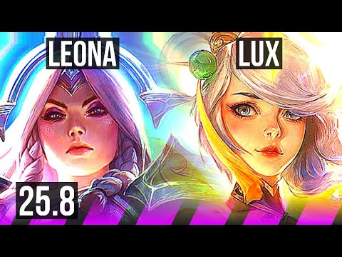 LEONA & Kai'Sa vs LUX & Ezreal (SUP) | KR Master | 25.8